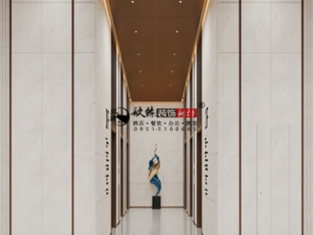 石嘴山装修公司推荐|石嘴山翰景地产办公楼公区装修设计以专业圈粉